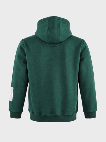 Men's Green Relaxed Fit Solid Resort Sweatshirt