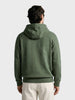 Men's Olive Relaxed Fit Embroidered Casual Sweatshirt