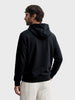 Men's Black Relaxed Fit Embroidered Casual Sweatshirt