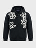 Men's Black Relaxed Fit Embroidered Casual Sweatshirt