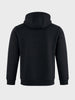 Men's Black Relaxed Fit Embroidered Casual Sweatshirt