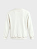 Men's White Relaxed Fit Printed Casual Sweatshirt