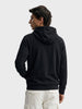 Men's Black Relaxed Fit Embroidered Casual Sweatshirt