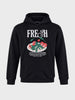 Men's Black Relaxed Fit Embroidered Casual Sweatshirt