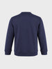 Men's Navy Blue Relaxed Fit Printed Casual Sweatshirt