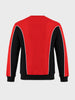 Men's Red Regular Fit Embroidered Casual Sweatshirt