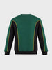 Men's Green Regular Fit Embroidered Casual Sweatshirt