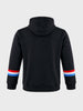 Men's Black Relaxed Fit Embroidered Casual Sweatshirt