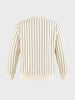 Men's Off White Relaxed Fit Embroidered Casual Sweatshirt
