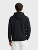 Men's Black Relaxed Fit Embroidered Casual Sweatshirt