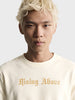 Men's Off White Relaxed Fit Graphic Printed Casual Sweatshirt