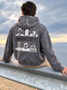 Men's Black Relaxed Fit Printed Casual Sweatshirt