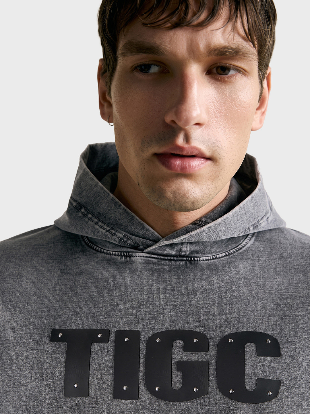 Men's Black Relaxed Fit Printed Casual Sweatshirt