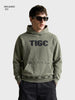 Men's Olive Relaxed Fit Printed Casual Sweatshirt