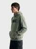 Men's Olive Relaxed Fit Printed Casual Sweatshirt