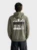 Men's Olive Relaxed Fit Printed Casual Sweatshirt