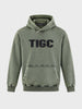 Men's Olive Relaxed Fit Printed Casual Sweatshirt