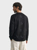 Men's Black Relaxed Fit Printed Casual Sweatshirt