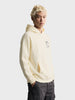 Men's Off White Relaxed Fit Embroidered Casual Sweatshirt