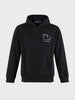 Men's Black Relaxed Fit Solid Casual Sweatshirt