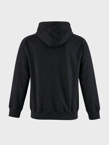 Men's Black Relaxed Fit Solid Casual Sweatshirt