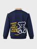 Men's Navy Blue Relaxed Fit Solid Casual Sweatshirt