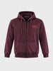 Men's Maroon Relaxed Fit Printed Casual Sweatshirt