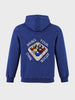 Men's Navy Blue Relaxed Fit Printed Casual Sweatshirt