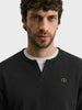 Men's Black Relaxed Fit Solid Casual Sweatshirt