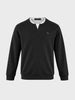 Men's Black Relaxed Fit Solid Casual Sweatshirt
