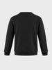 Men's Black Relaxed Fit Solid Casual Sweatshirt