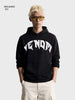 Men's Black Relaxed Fit Printed Casual Sweatshirt