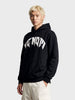 Men's Black Relaxed Fit Printed Casual Sweatshirt