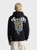 Men's Black Relaxed Fit Printed Casual Sweatshirt