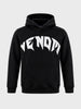 Men's Black Relaxed Fit Printed Casual Sweatshirt