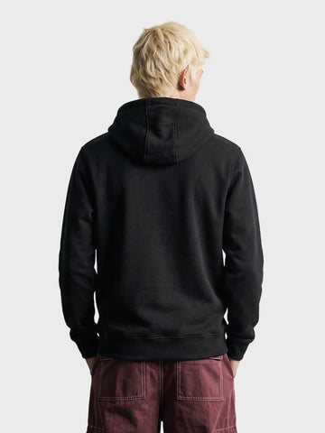 Men's Black Relaxed Fit Printed Casual Sweatshirt