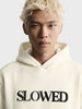 Men's Off White Relaxed Fit Printed Casual Sweatshirt