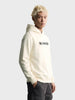 Men's Off White Relaxed Fit Printed Casual Sweatshirt