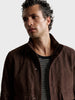 Men's Brown Regular Fit Solid Casual Jacket