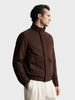 Men's Brown Regular Fit Solid Casual Jacket