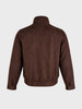 Men's Brown Regular Fit Solid Casual Jacket