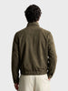 Men's Olive Regular Fit Solid Casual Jacket
