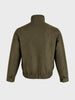 Men's Olive Regular Fit Solid Casual Jacket