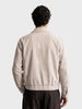 Men's Cream Regular Fit Solid Casual Jacket