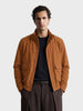 Men's Brown Regular Fit Solid Casual Jacket