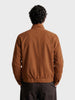 Men's Brown Regular Fit Solid Casual Jacket