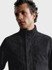 Men's Black Regular Fit Solid Casual Jacket