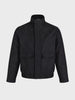 Men's Black Regular Fit Solid Casual Jacket