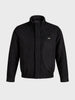 Men's Black Regular Fit Solid Casual Jacket