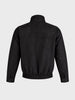 Men's Black Regular Fit Solid Casual Jacket